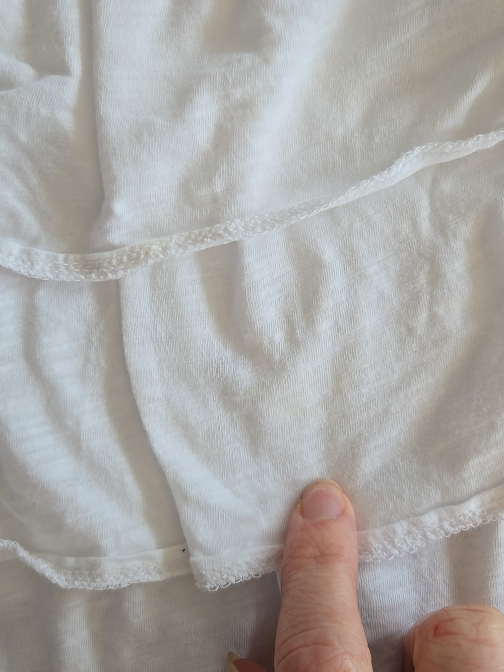 American Eagle White Ruffled Tiered Mini Skirt - Picture 6 of 8